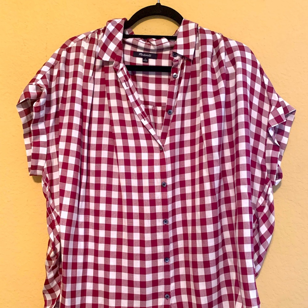 Madewell Central Shirt in plaid pattern **NEW**